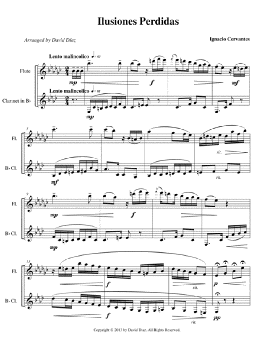 12 Cuban Dances for Flute and Clarinet image number null