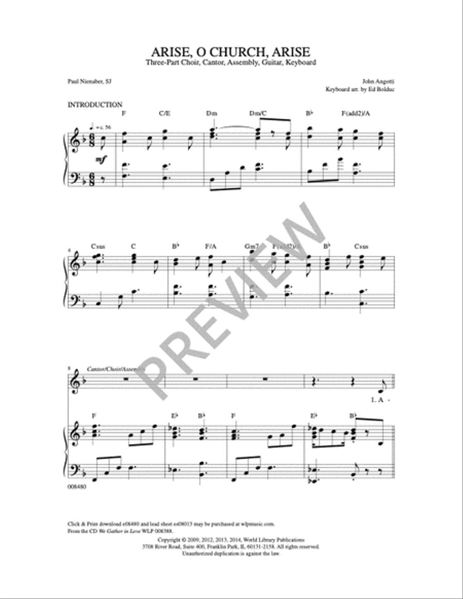 Arise, O Church Arise Arise, O Church Arise 3-Part scores gallery preview page 4