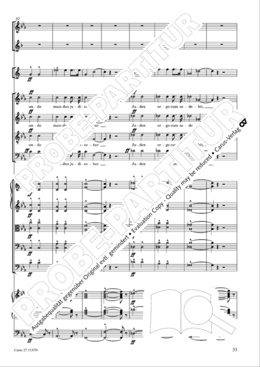 Requiem in C major 4-Part scores gallery preview page 36