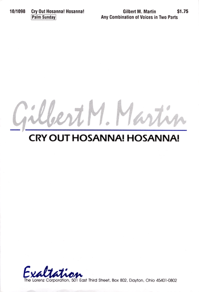 Cry Out Hosanna! Hosanna!
