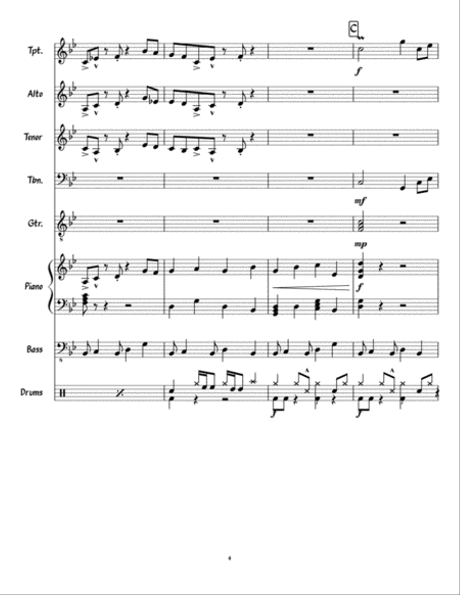Baby's First Lick Baby's First Lick Jazz Ensemble scores gallery preview page 4