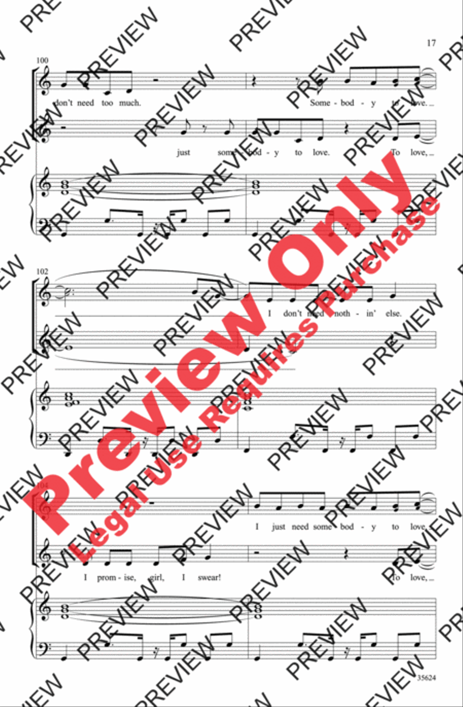 Baby! A Medley of Justin Bieber Hits 2-Part scores gallery preview page 17
