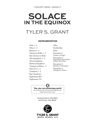 Solace in the Equinox: Score