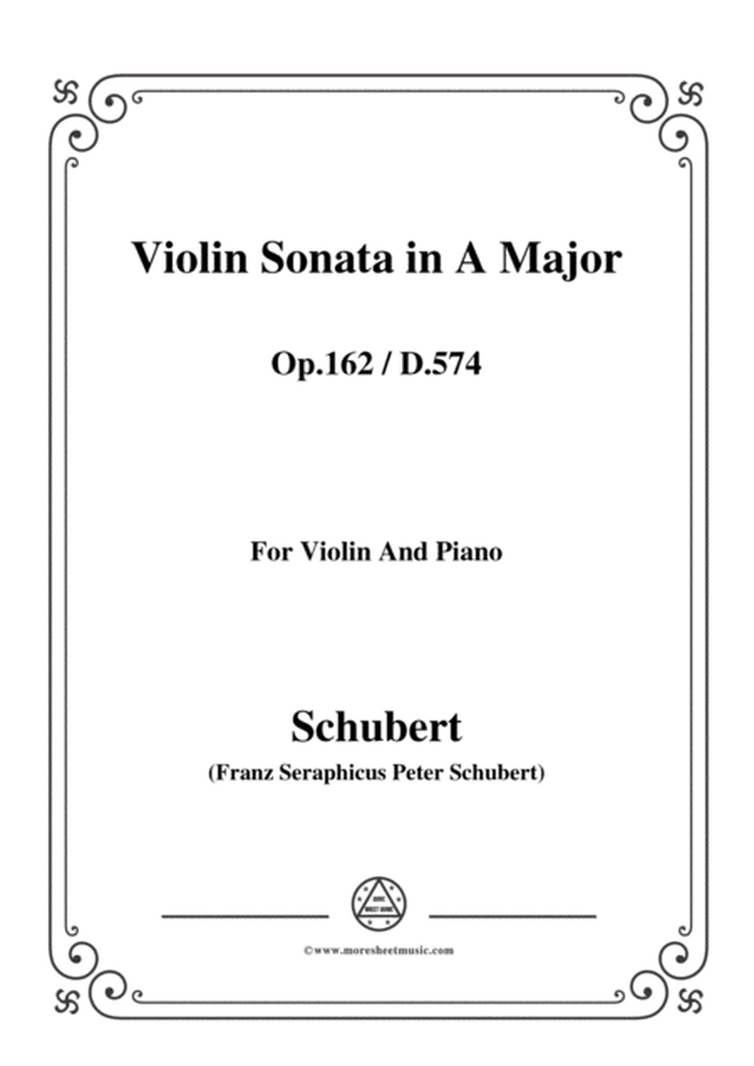 Schubert-Violin Sonata in A Major,Op.162(D.574) image number null