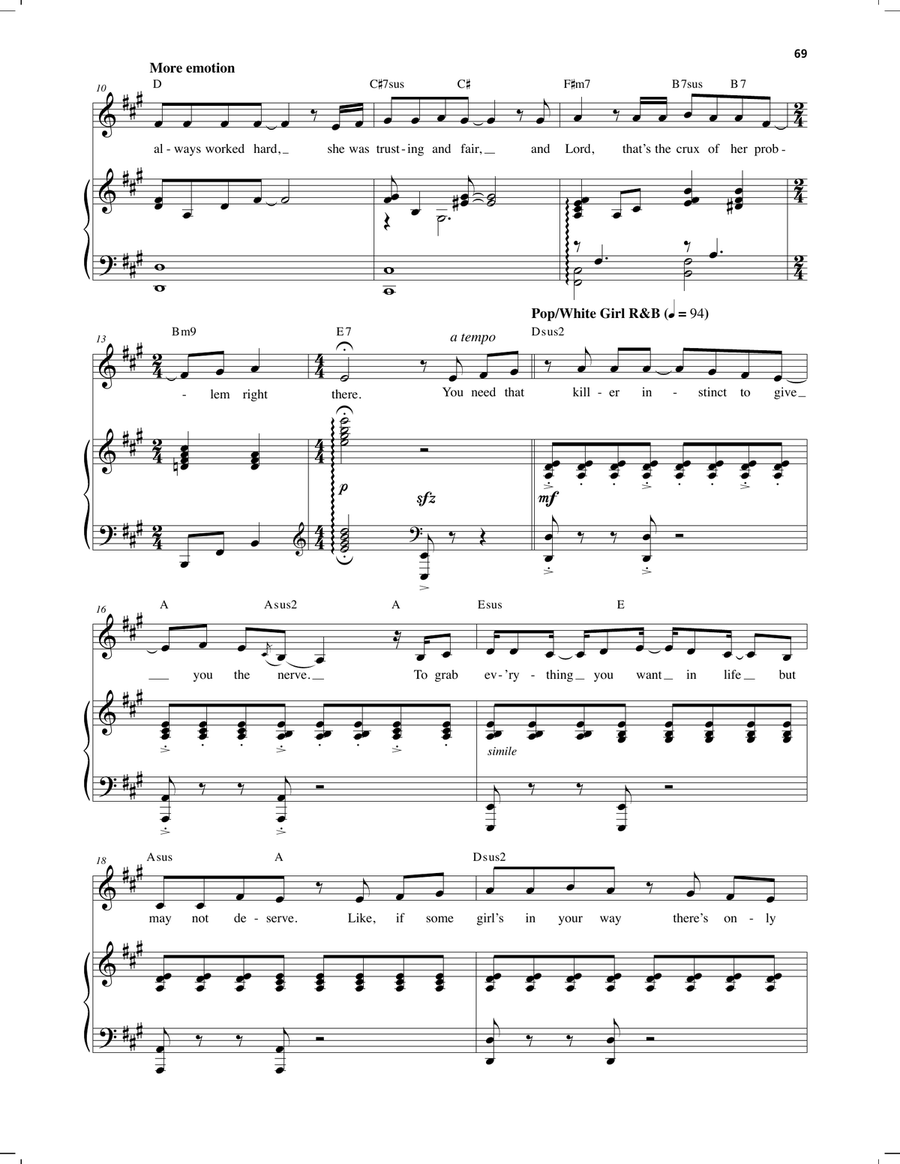 Killer Instinct (from Bring It On: The Musical) Piano, Vocal scores gallery preview page 2