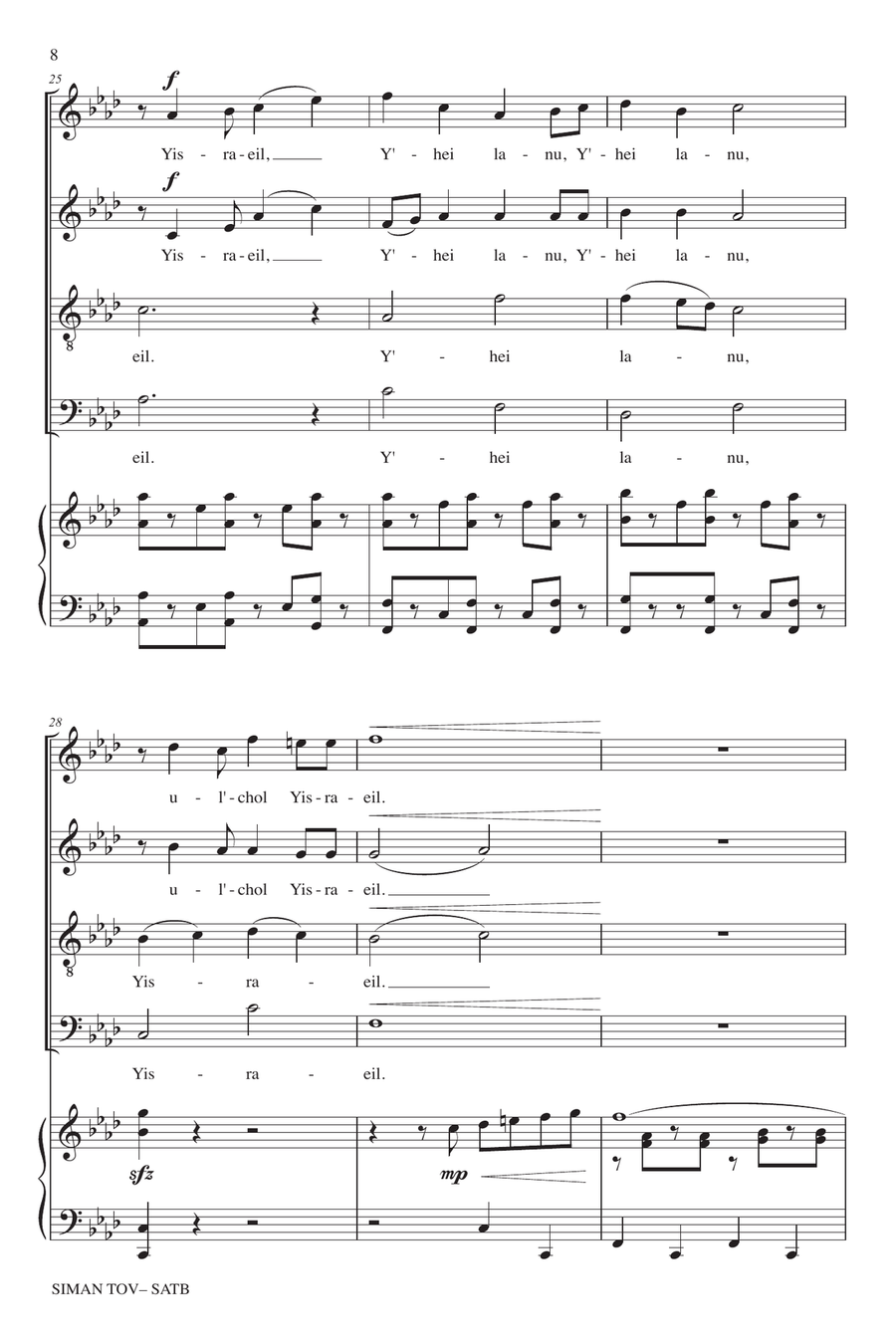 Siman Tov (A Good Sign) Siman Tov (A Good Sign) 4-Part scores gallery preview page 6