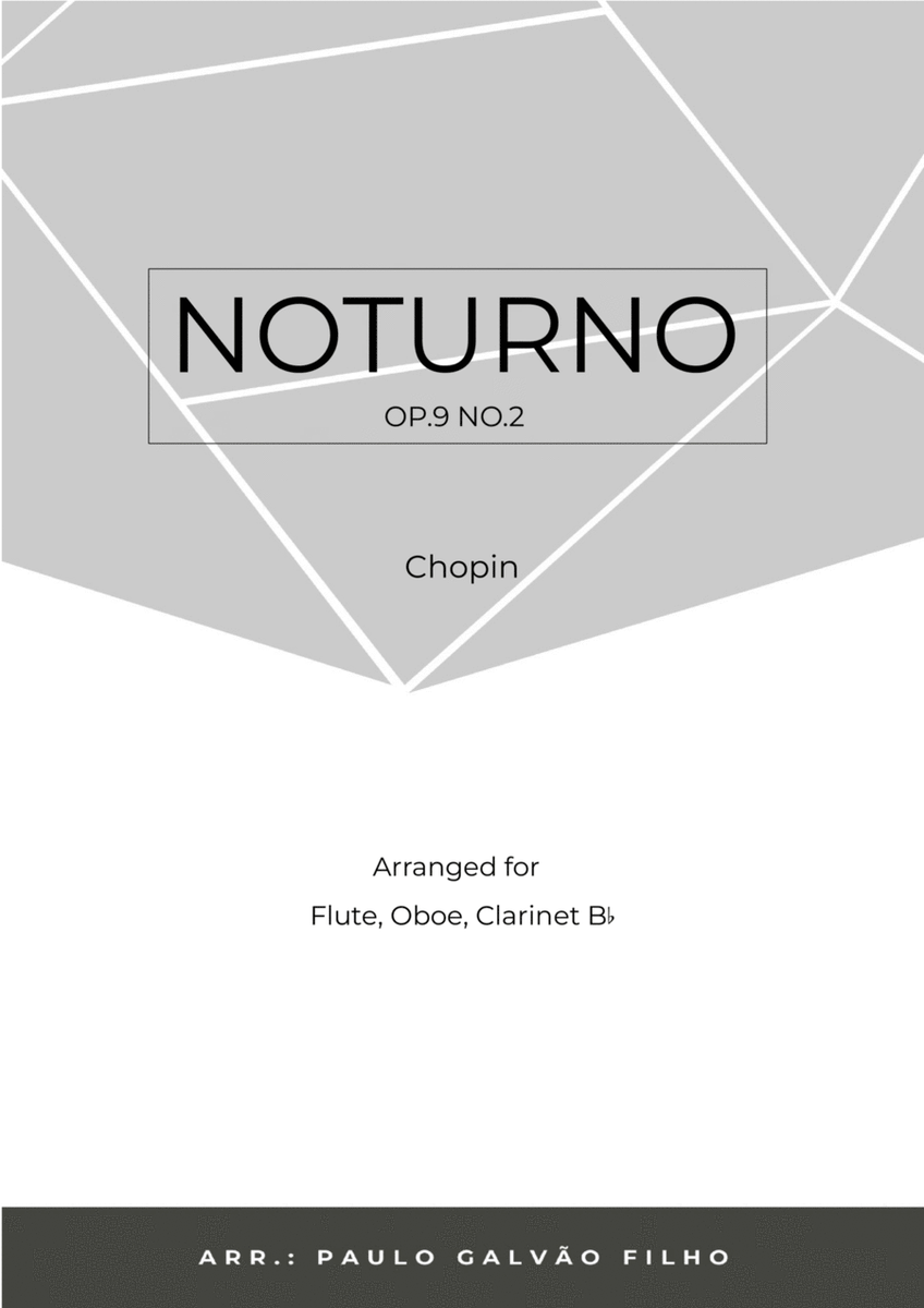 NOTURNO OP.9 NO.2 - CHOPIN - WIND TRIO (FLUTE, OBOE & CLARINET) image number null