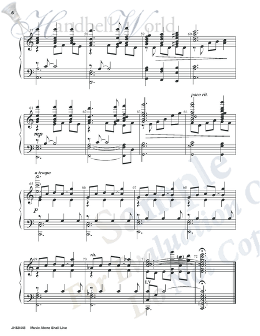 Music Alone Shall Live Music Alone Shall Live 5-Octaves scores gallery preview page 5