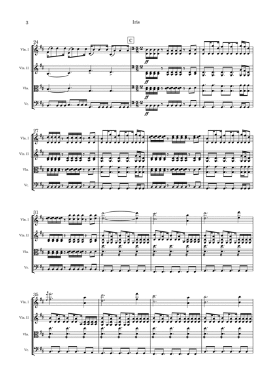 Iris String Quartet scores gallery preview page 4