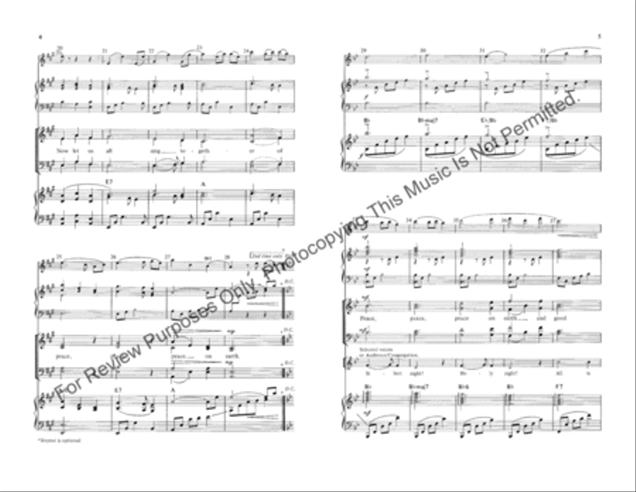 Peace, Peace 4-Part scores gallery preview page 3