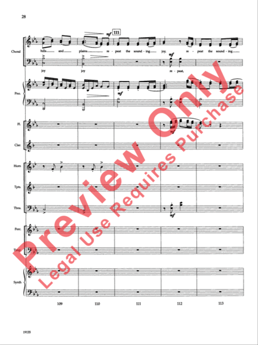 Sing Joy! Choir scores gallery preview page 29