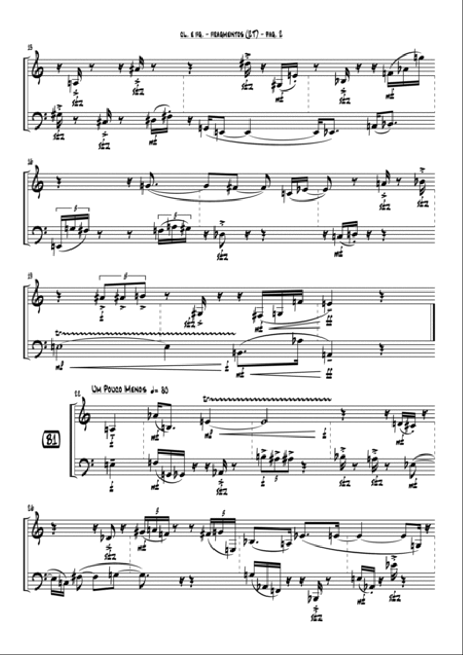 Fragmentos (2t) Woodwind Duet scores gallery preview page 2