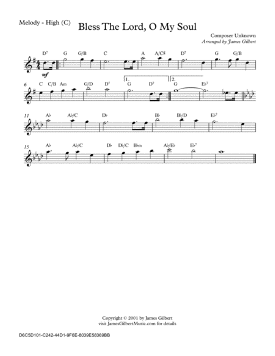 Bless The Lord O My Soul Bless The Lord O My Soul Small Ensemble scores gallery preview page 6