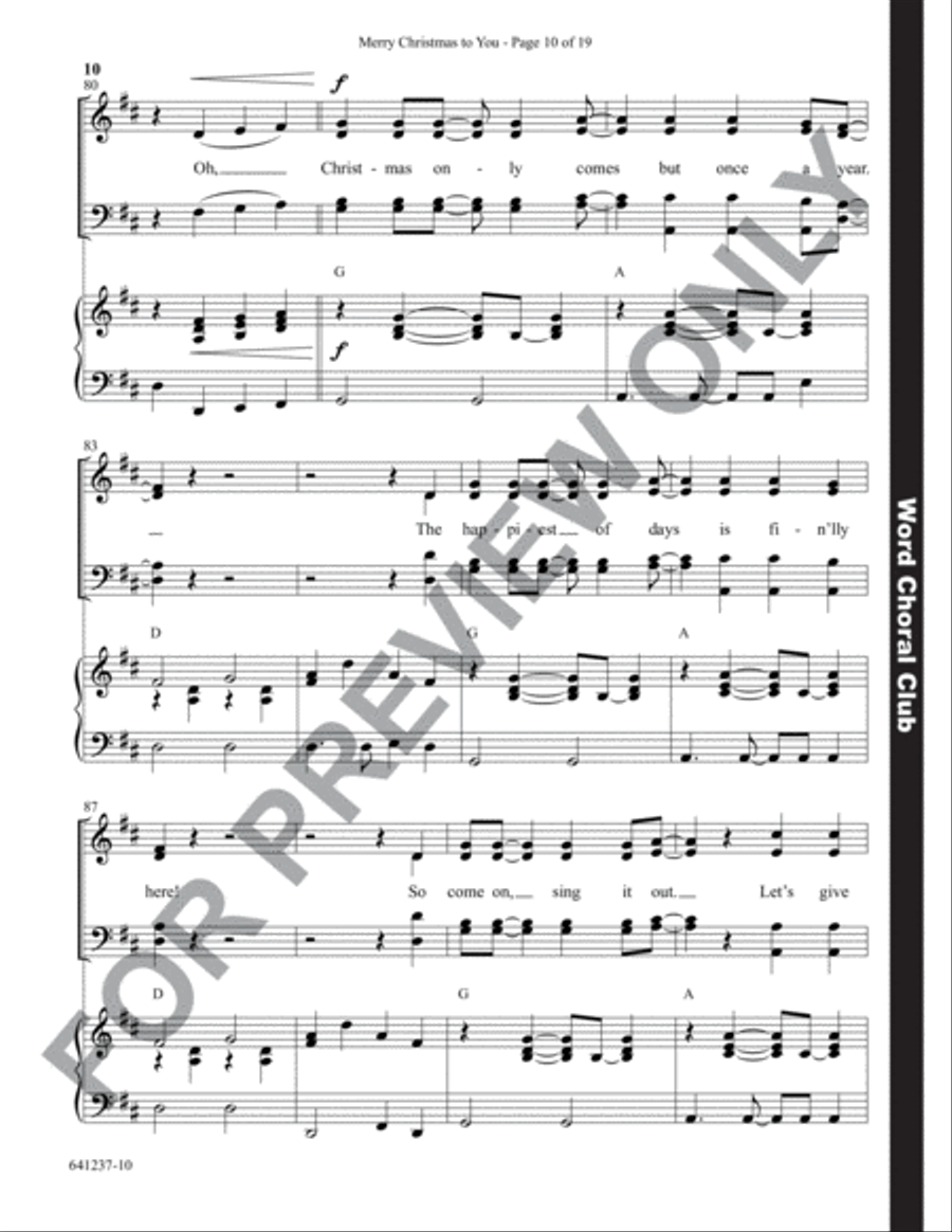 Merry Christmas to You - Anthem Choir scores gallery preview page 11