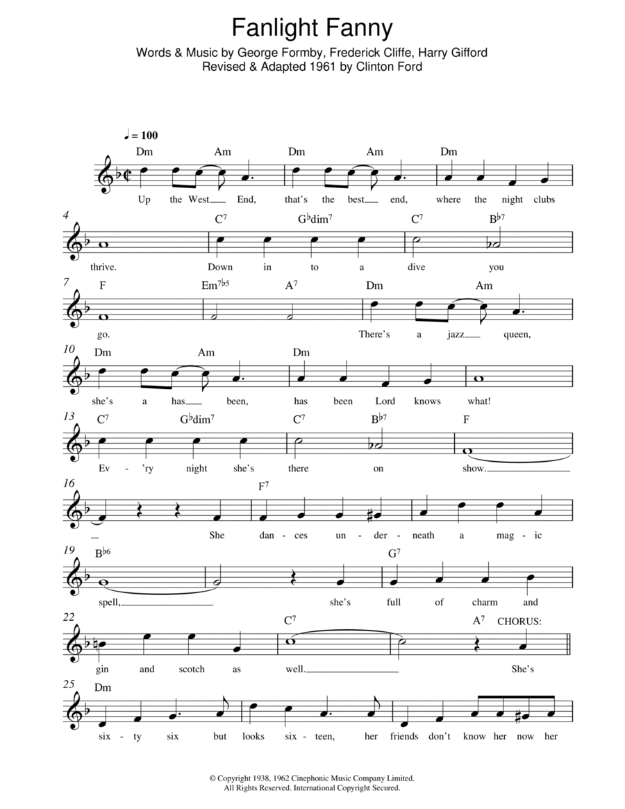 Fanlight Fanny Piano scores gallery preview page 1