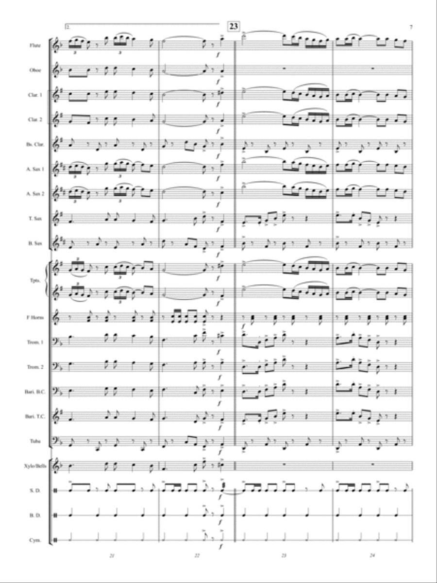 Pan American Concert Band scores gallery preview page 7
