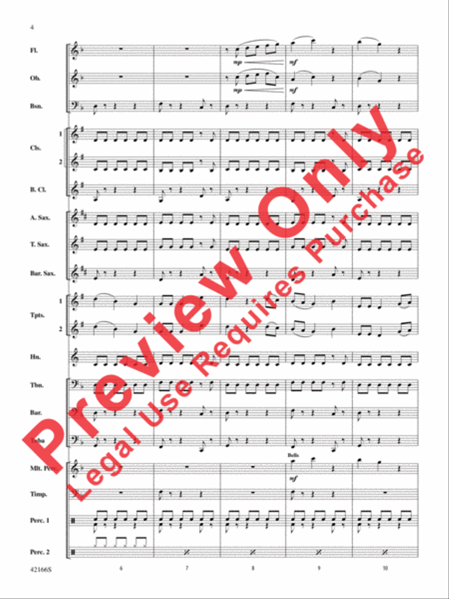 A Merrie Olde Christmas Concert Band scores gallery preview page 4