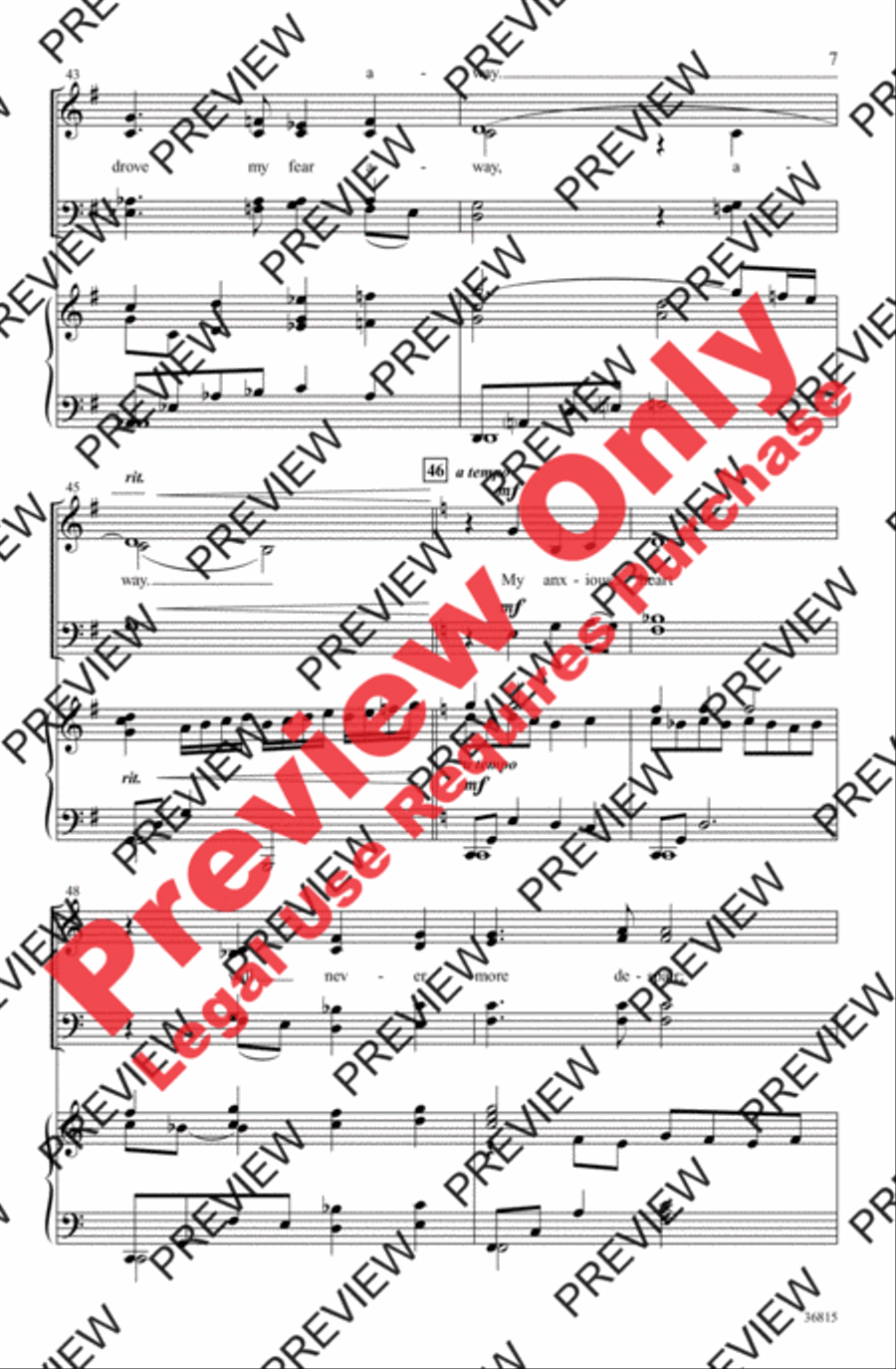 My Soul's Delight My Soul's Delight 4-Part scores gallery preview page 7