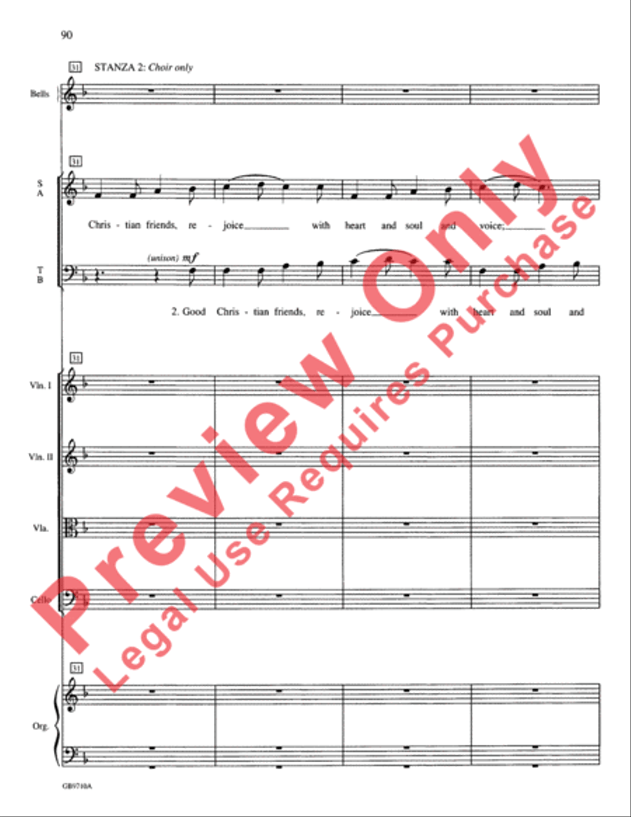 A Festival of Lessons and Carols Choir scores gallery preview page 91