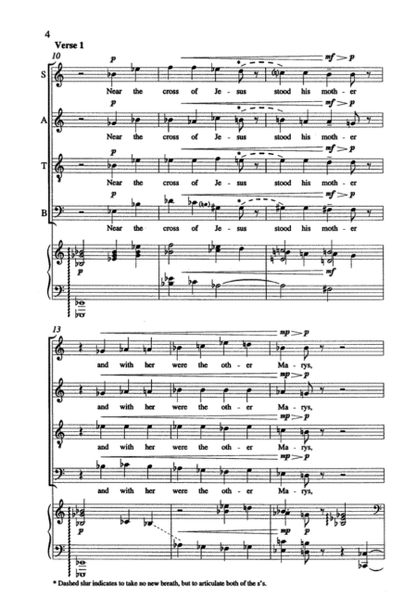 Near the Cross of Jesus (Stabat Mater) (Downloadable Choral Score)