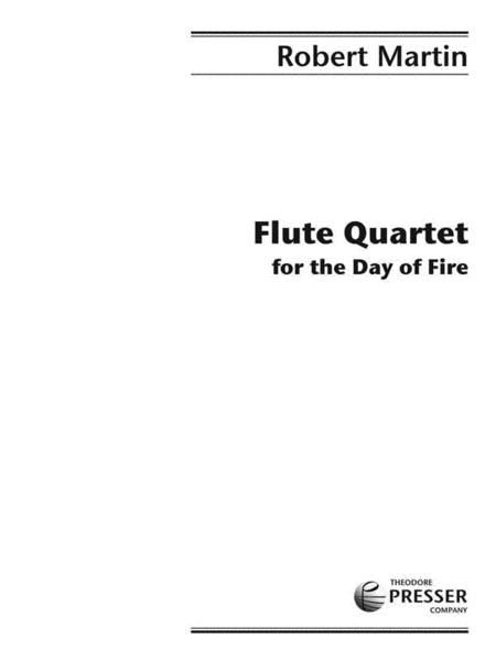 Flute Quartet for the Day of Fire