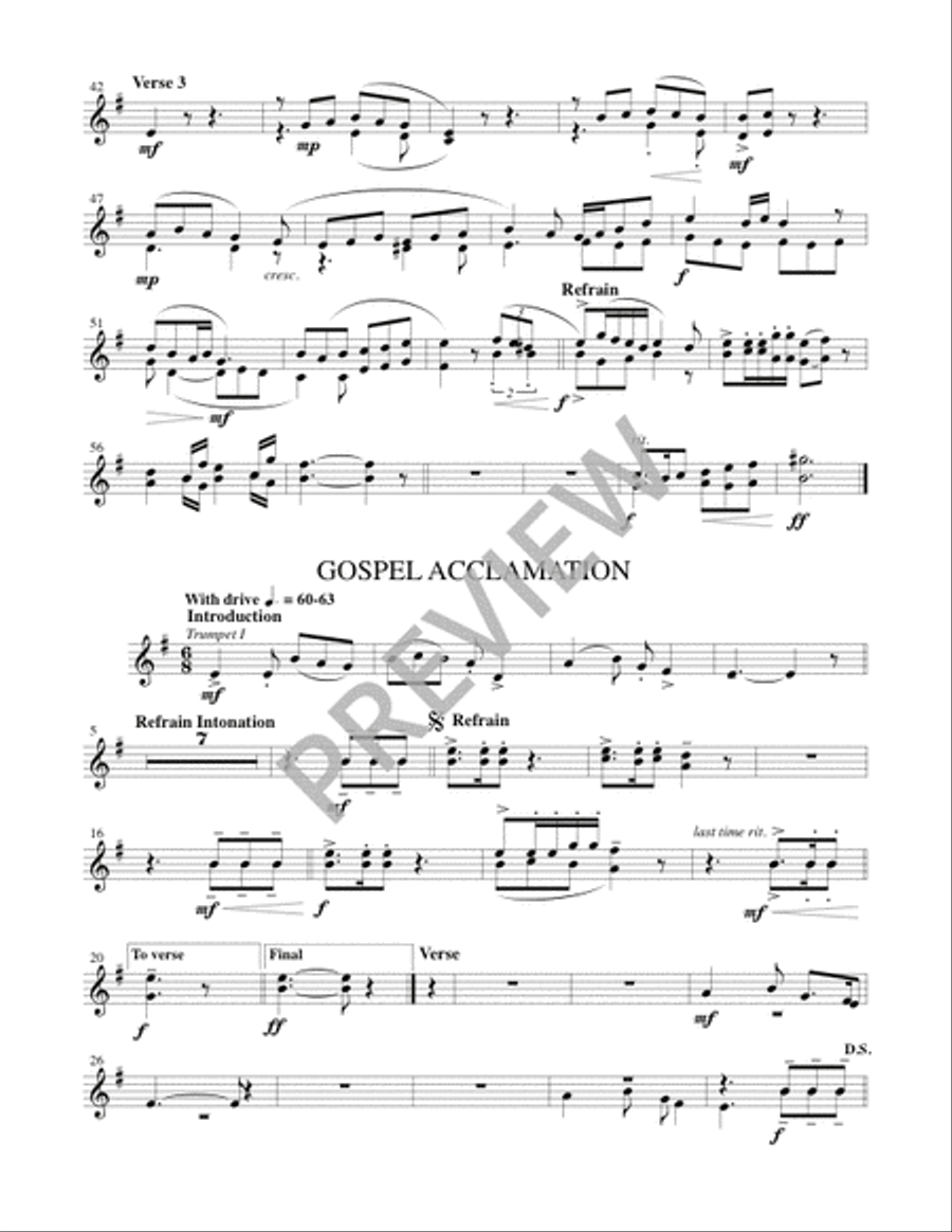 Mass of the Angels and Saints - Brass edition Handbell Choir scores gallery preview page 2