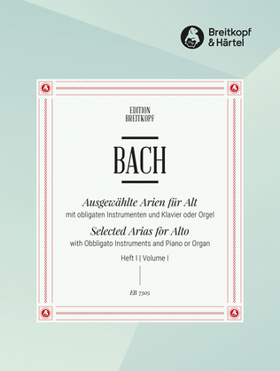 Book cover for Selected Arias for Alto