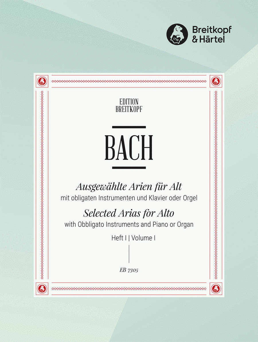 Selected Arias for Alto Selected Arias for Alto Voice Solo scores gallery preview page 1
