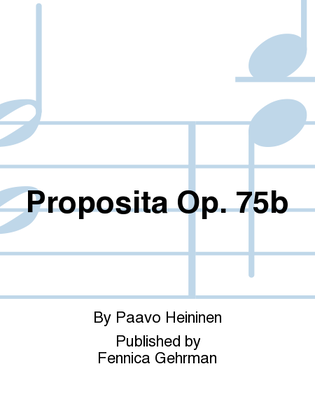 Proposita Op. 75b