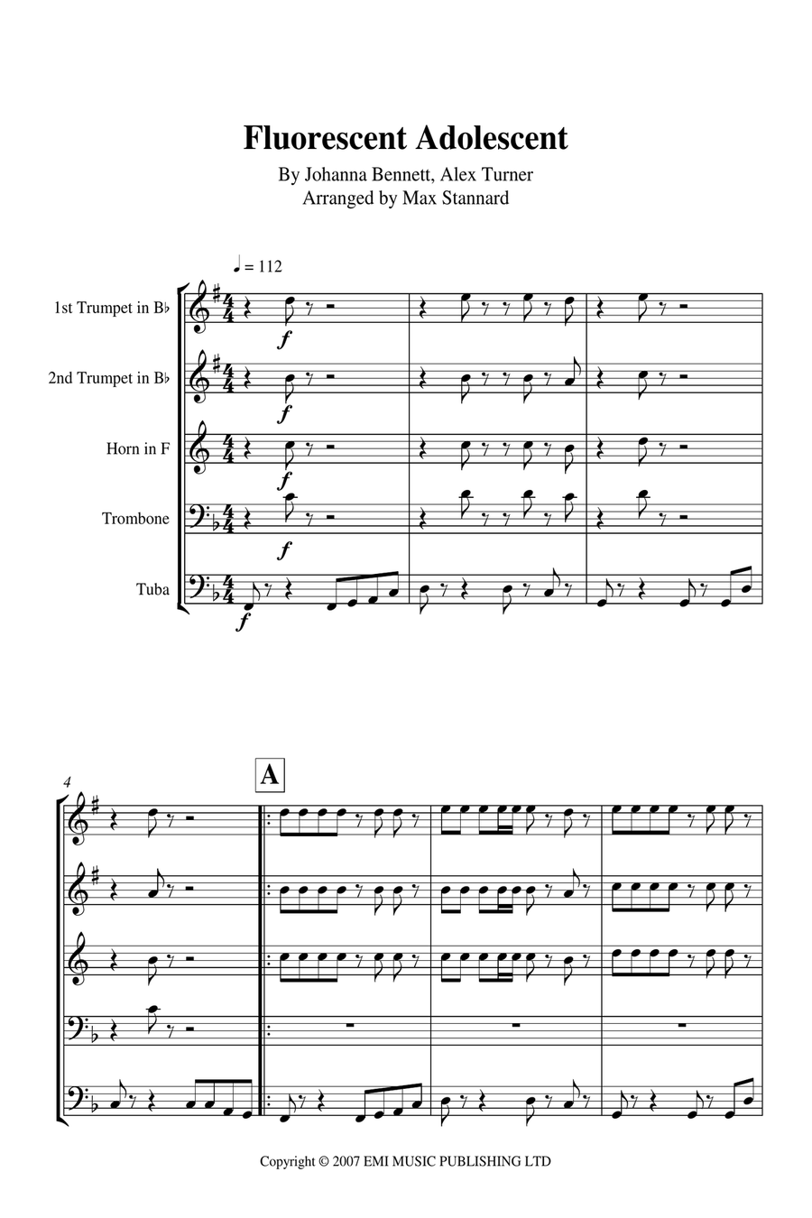 Fluorescent Adolescent Brass Ensemble scores gallery preview page 2