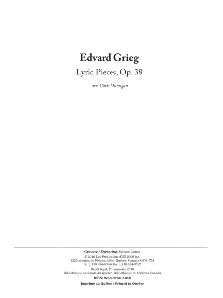 Lyric Pieces, Op. 38