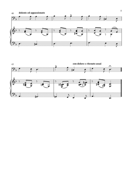 Alessandro Scarlatti - O cessate di piagarmi (Piano and Bassoon) image number null