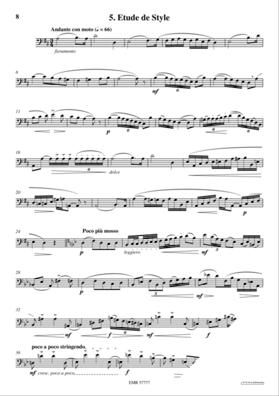 36 Etudes Transcendantes 36 Etudes Transcendantes Trombone scores gallery preview page 7