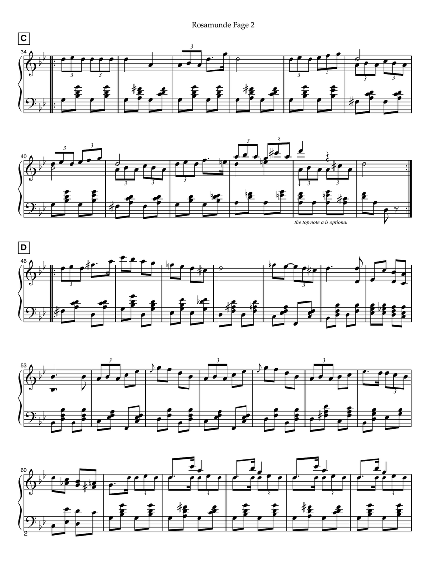 Rosamunde, D.797, V. Entr'acte No.3 Violin Solo scores gallery preview page 2