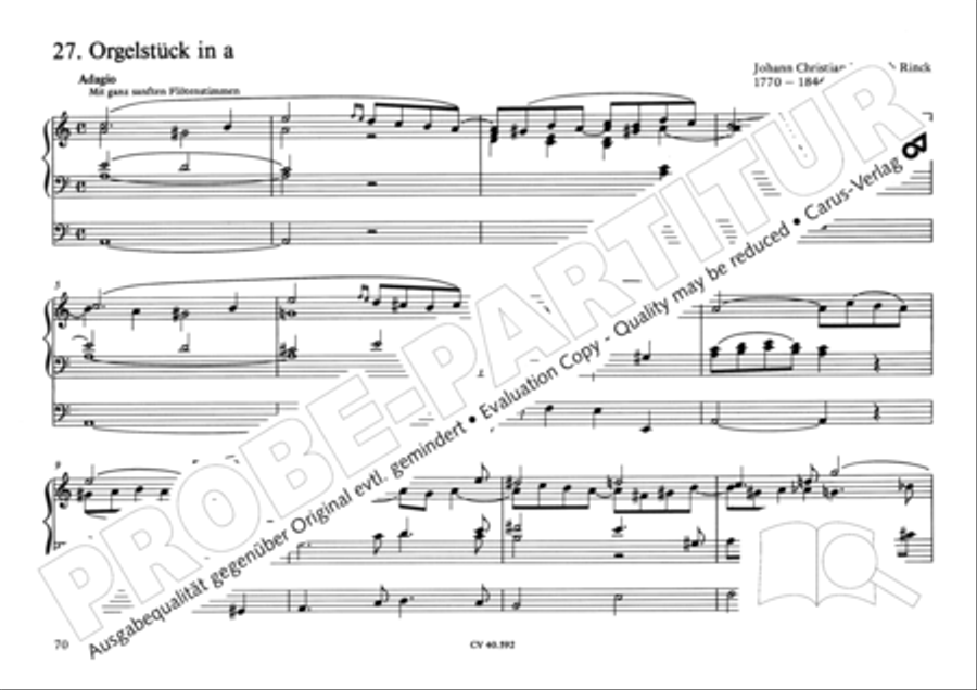 Free Organ Music from the Romantic Period, Vol. II (Freie Orgelmusik der Romantik, Band II)