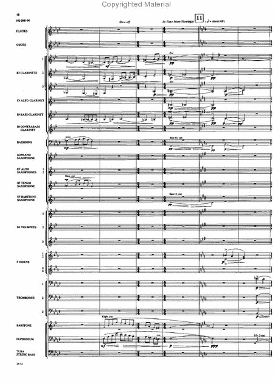 Two Grainger Melodies Concert Band scores gallery preview page 9