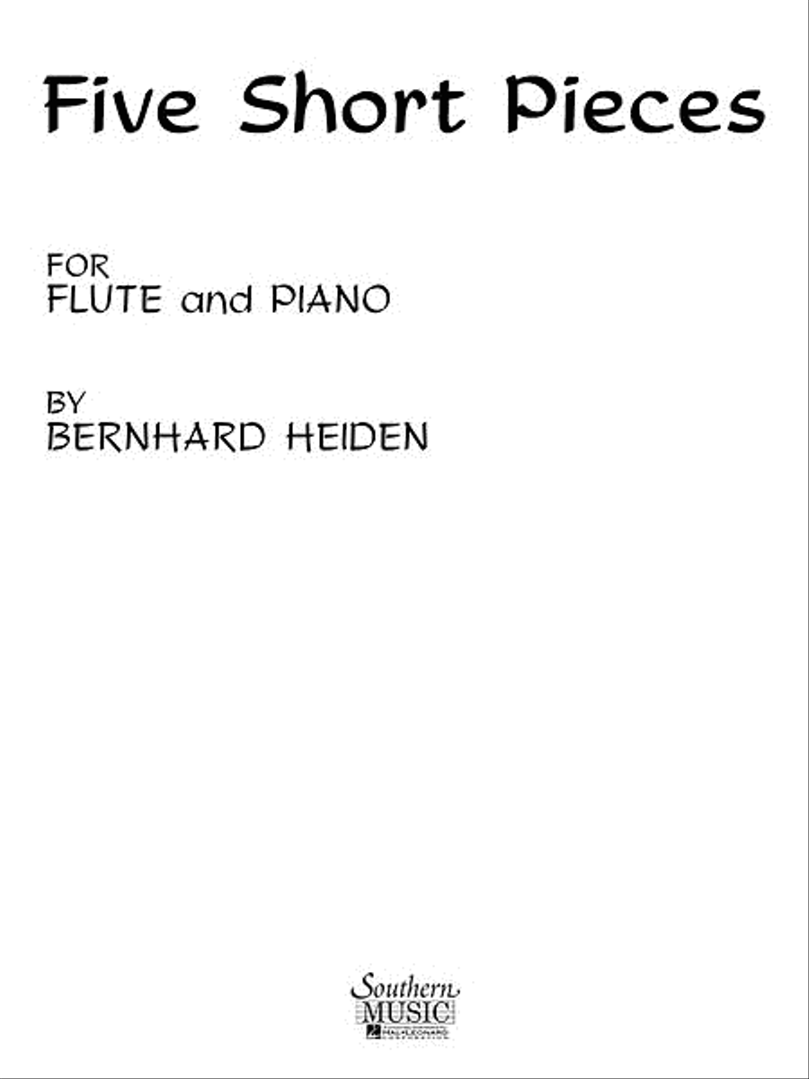 Five Short Pieces Flute scores gallery preview page 1