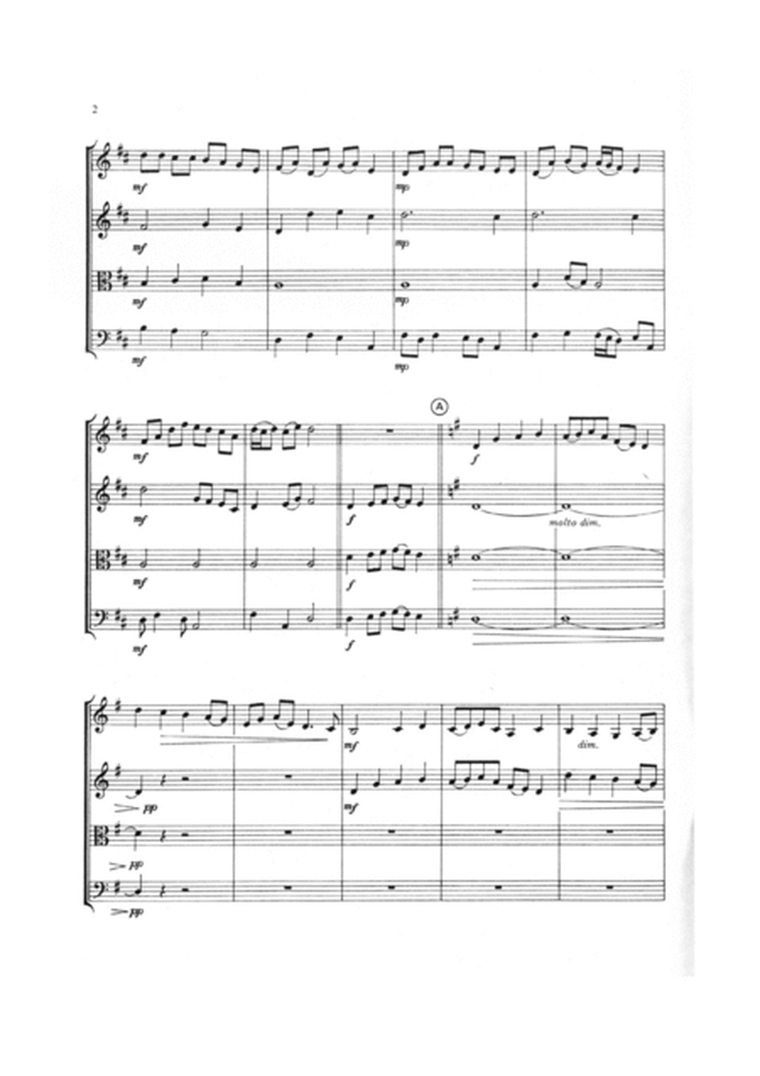 String Quartet, Op.72 No.1 in G Major by Gordon Dale - Score Only