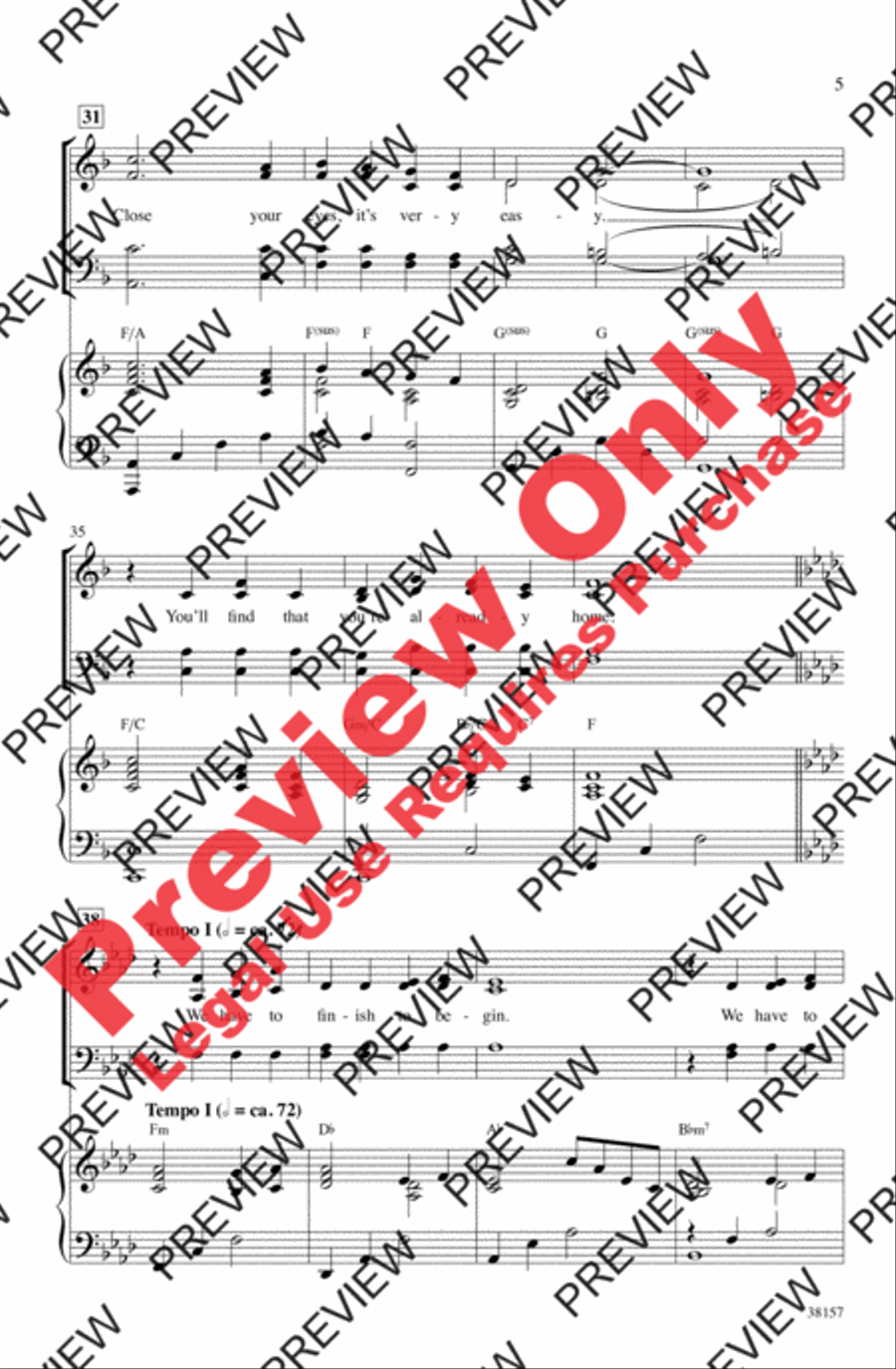 Already Home 4-Part scores gallery preview page 5