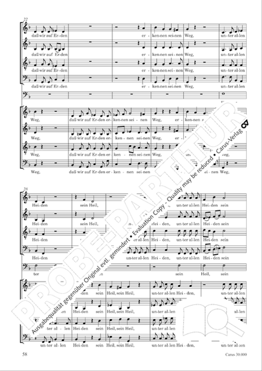J.L. Bach: The complete motets Choir scores gallery preview page 65