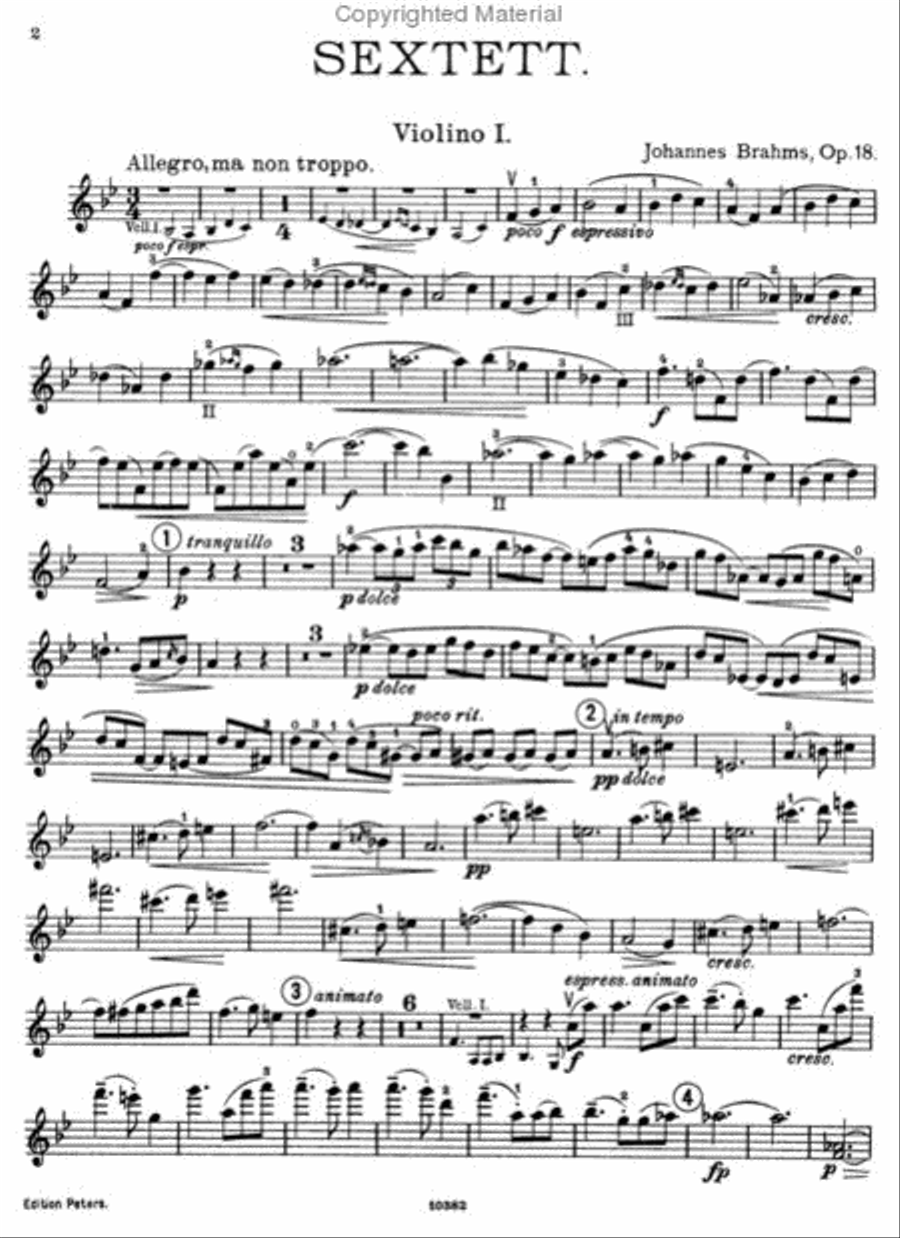 String Sextet No. 1 Orchestra scores gallery preview page 2