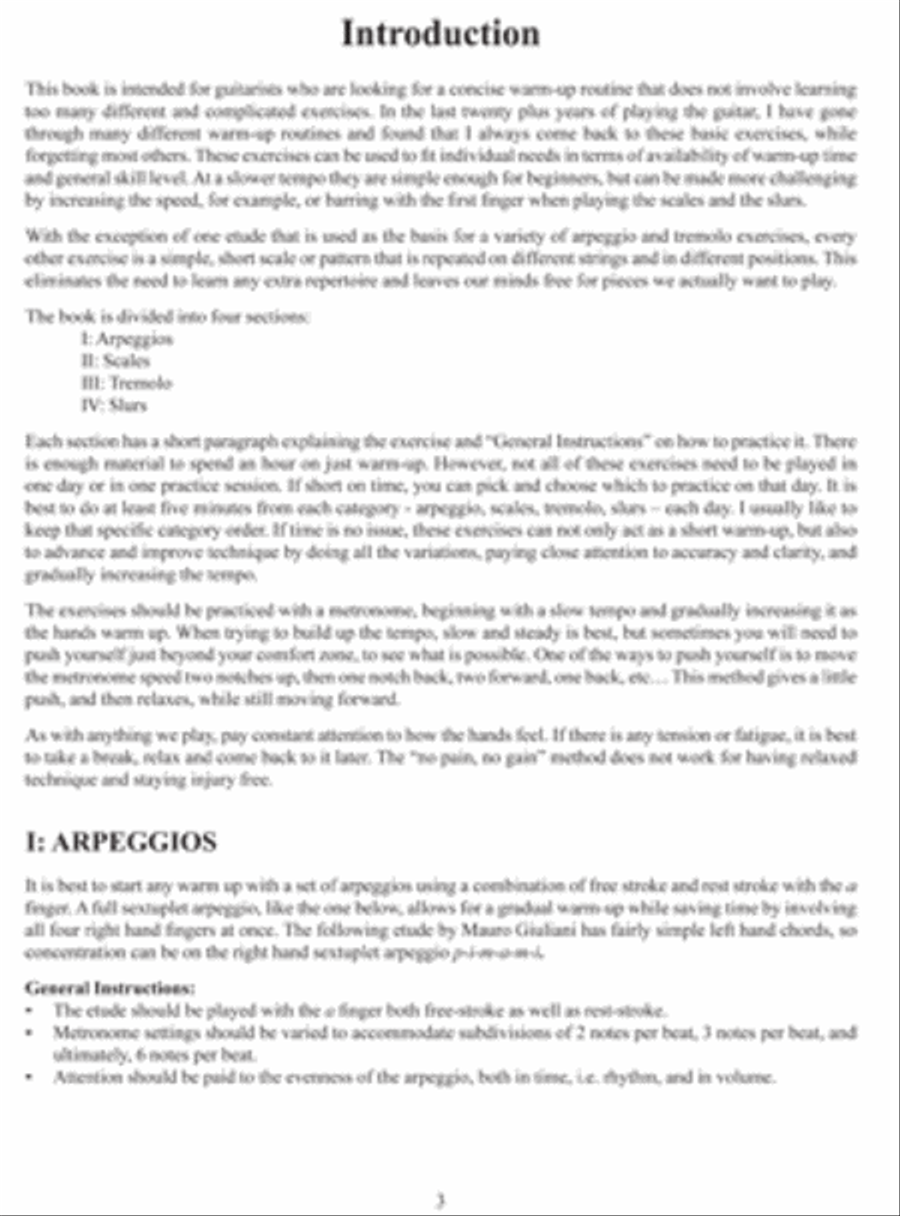 Complete Warm-Up for Classical Guitar Lute scores gallery preview page 2