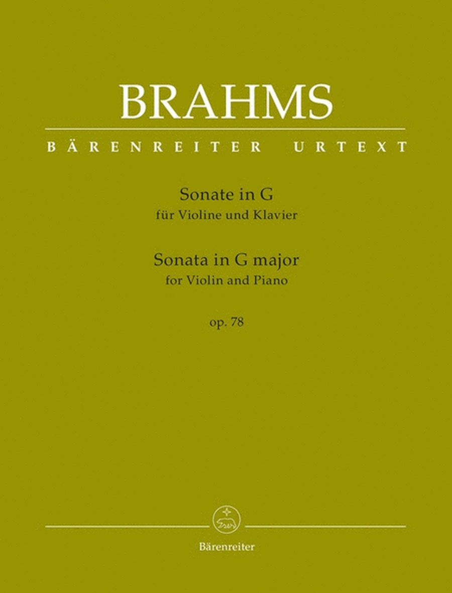 Brahms - Sonata G Major Op 78 Violin/Piano