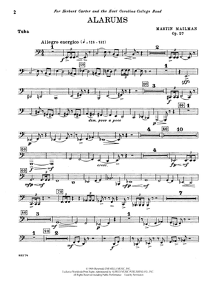 Alarums, Op. 27: Tuba