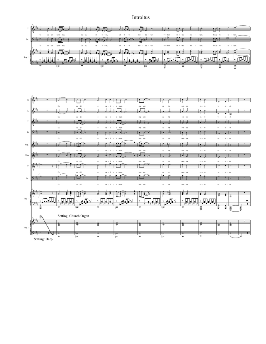 Introitus (from "Requiem Mass") (Full Score) image number null