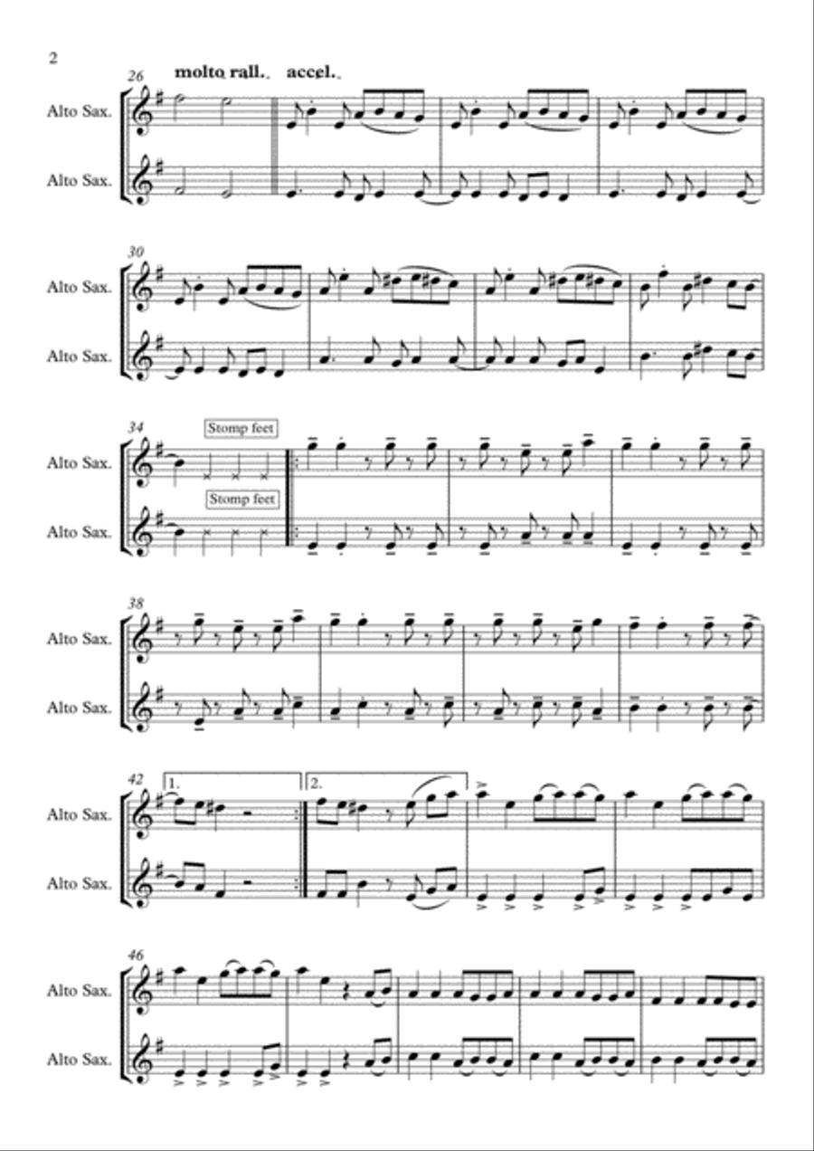 Bad Guy Woodwind Duet scores gallery preview page 2
