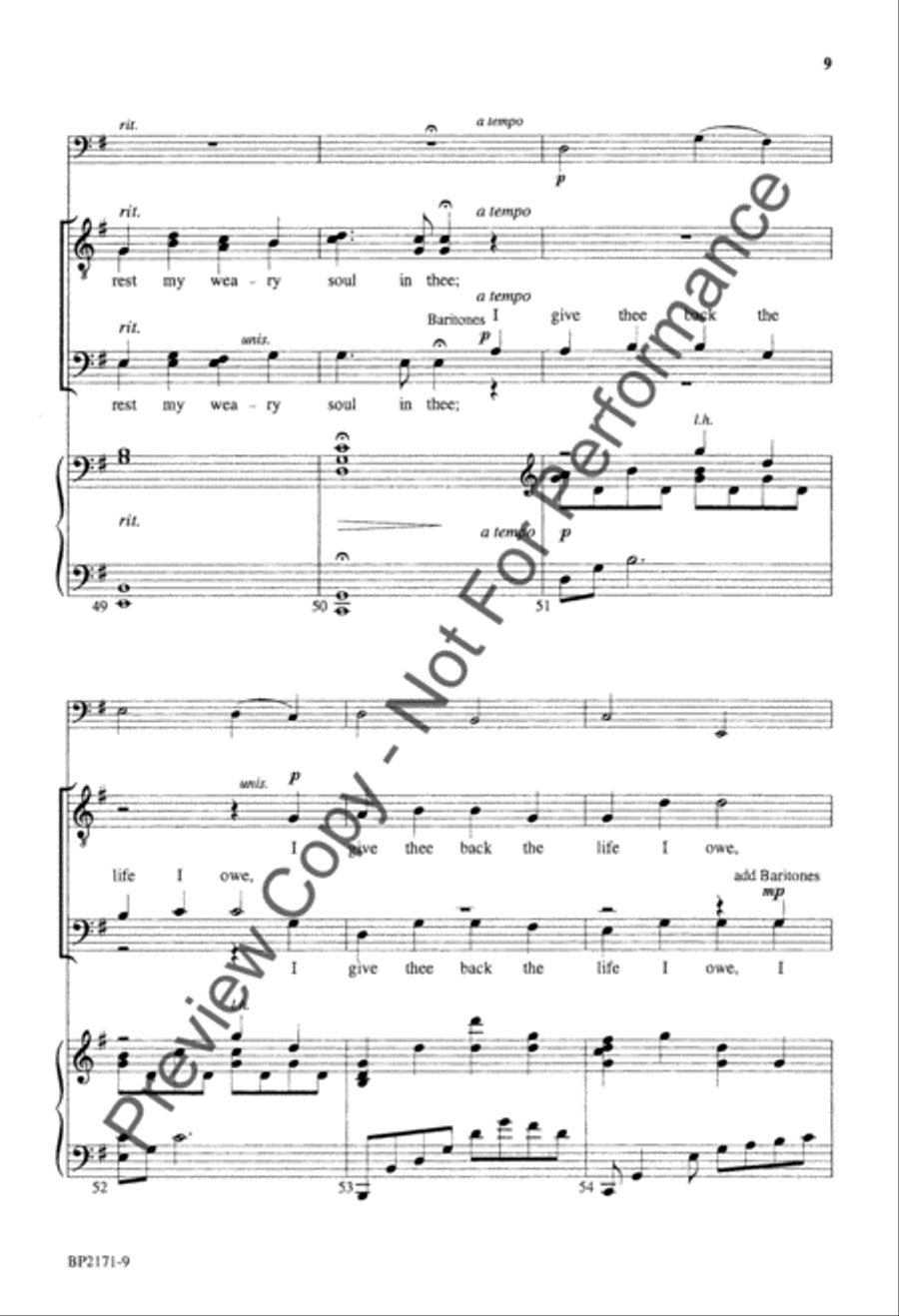 O Love - TTBB TTBB scores gallery preview page 10