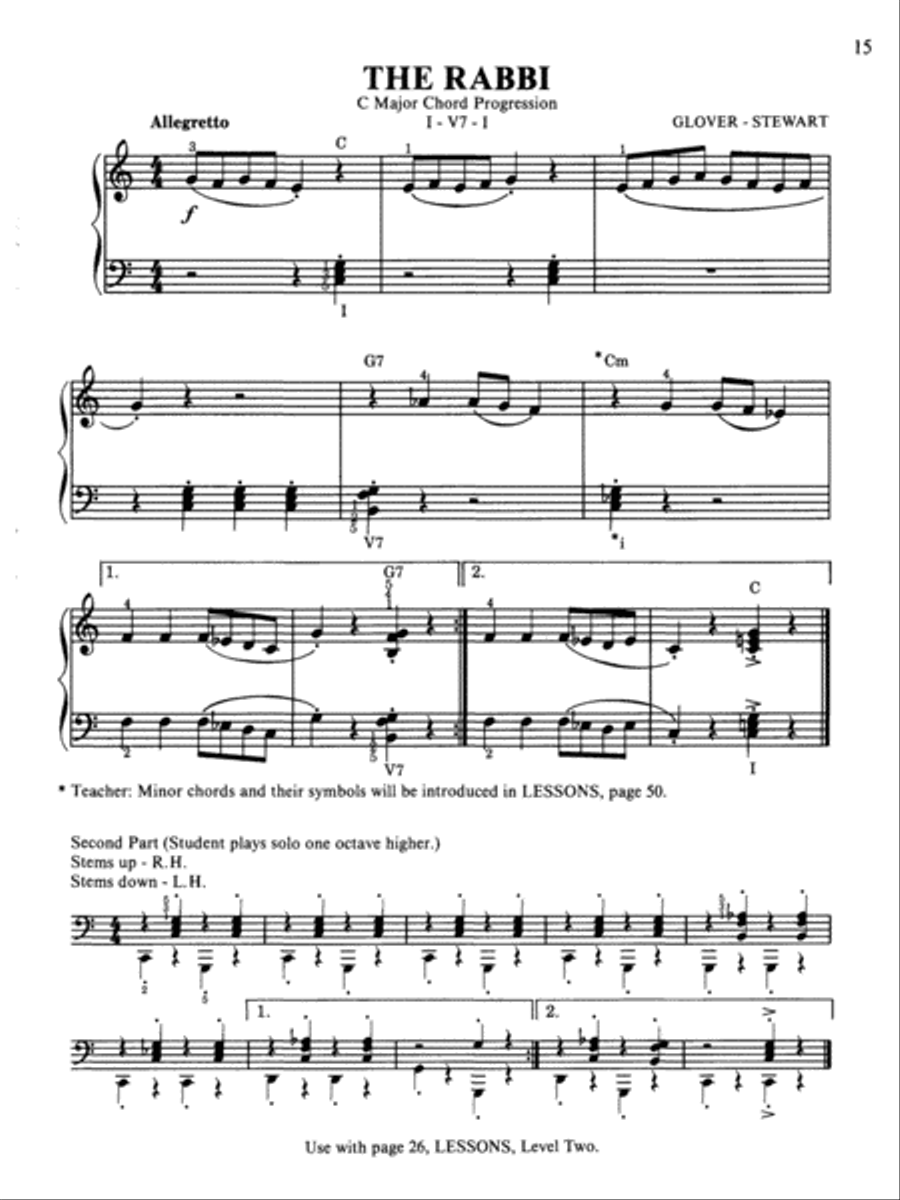 David Carr Glover Method for Piano Performance Piano Method scores gallery preview page 6