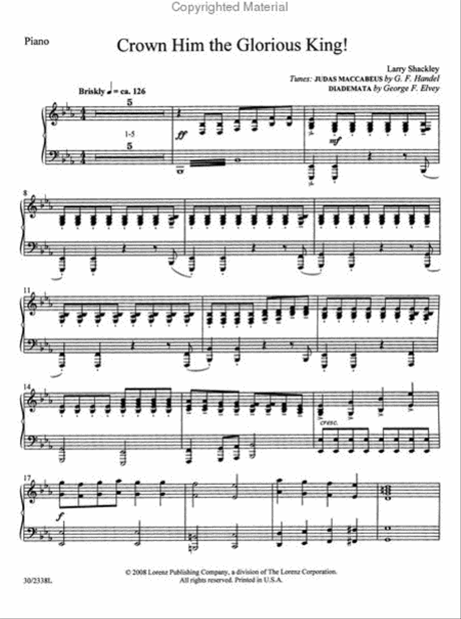 Crown Him the Glorious King! Brass Ensemble scores gallery preview page 4