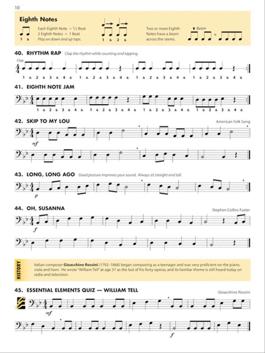Essential Elements for Band – Bassoon Book 1 with EEi Concert Band Methods scores gallery preview page 4